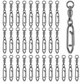 Bohuiz Ktamem29 30 Pcs Fishing Speed Clips Fast Change Snap Swivels Ball Bearing Bohuiz Ktamem29 30 Pcs Fishing Speed Clips Fast Change Snap Swivels Ball Bearing