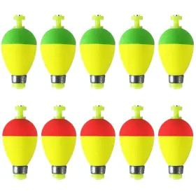 Bombite 6a20c7e5fffcbdc4ed8e7330 Fishing Bobbers Floats 10 Packs Weighted For Foam Snap