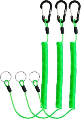 Booms Fishing Bacct0120g03 T01 Coiled Lanyards For Rods And Fly Green 3pcs