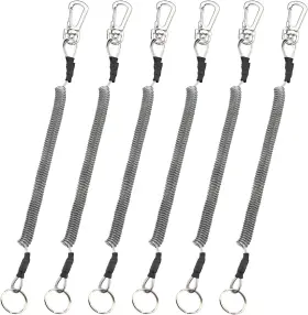Booms Fishing Bftlt041m600 T04 Lanyards Tool/pole Safety Coil Lanyard Booms Fishing Bftlt041m600 T04 Lanyards Tool/pole Safety Coil Lanyard