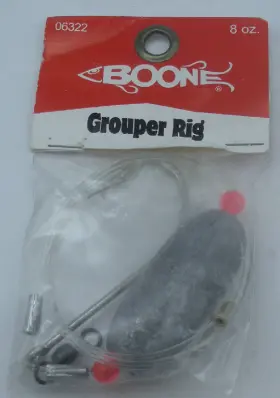 Boone Bait 06322 8 Oz Grouper Rig 3407ss 8/0 Hooks Boone Bait 06322 8 Oz Grouper Rig 3407ss 8/0 Hooks