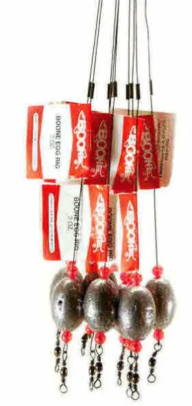 Boone Bait 06665 06664 2 Oz 18 Inch Steel Wire Egg Rig Ring Of 10 Boone Bait 06665 06664 2 Oz 18 Inch Steel Wire Egg Rig Ring Of 10