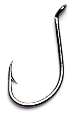 Brads/b.s. Fish Tails Ocb4/0-50 Octopus Hooks Blk/nic 50 Sz.4/0 Brads/b.s. Fish Tails Ocb4/0-50 Octopus Hooks Blk/nic 50 Sz.4/0
