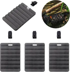 Brand Blueweenly Yut-blueweenly-9 4 Pcs Fly Fishing Rippled Foam Patch For Vest With Cilp Light Weight