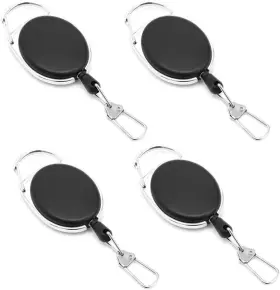 Brand Huolian Hl-ylk-1 Fly Fishing Zinger Retractor With 360 Degree Rotation Buckle For 4 Pcs