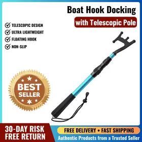 Branded 744759957528 Sanlike Boat Hooks Hook Docking With Telescopic Pole Floating Durable R