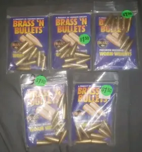 Brass N Bullets 736124050385 Nft Precision Machined Worm Weights 3/8 Oz 8ct New Lot Of 5