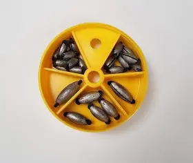 Bullet Weight 089186200152 Rubber Grip Sinker Skillet Assortment 25 Per Package - Rca Bullet Weight 089186200152 Rubber Grip Sinker Skillet Assortment 25 Per Package - Rca