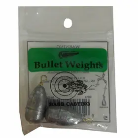 Bullet Weight 089186205140 Ss3 1 1/2-ounce Bass Casting Sinker Gray Finish
