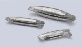 Bullet Weight Sinkers 089186206109 Pinch-on Sinker Zip Lock 3/8 8ct