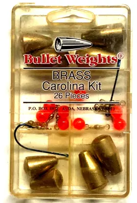 Bullet Weights 089186806507 26-piece Brass Carolina Kit