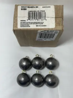 Bullet Weights Ccb8 Box Of 6 Cannon Ball Sinker 8 Oz