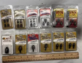 Bullet Weights Pbtgnp316 12 Packs Tungsten Sinkers Worm Assortment Ck My Other Stuff