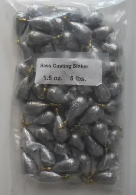Bullet Weights Sbv3 Weight Sb-3 Bass Casting Sinker 1.5 Oz 5 Lb Bag 53ct Bullet Weights Sbv3 Weight Sb-3 Bass Casting Sinker 1.5 Oz 5 Lb Bag 53ct