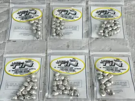 Bullet Weights Tssr4 6 Pack Ultra Tin #4 Reusable Split Shot 16per