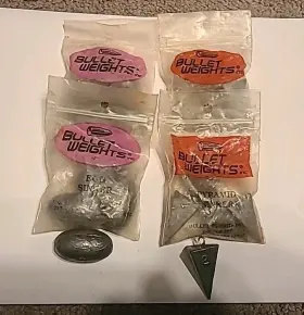 Bullet Weights Wpy3 10 2oz Pyramid Sinkers 8 4oz Egg - Lot Of 18