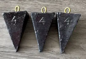 Bullet Weights Wpy4 4 Oz Pyramid Sinkers Fishing 3 Pack Bullet Weights Wpy4 4 Oz Pyramid Sinkers Fishing 3 Pack