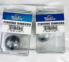 Bullets Weights 089186515928 Lot Of 2 Bullet Welghts Fishing Sinkers Cannon Ball 16 Oz New Bullets Weights 089186515928 Lot Of 2 Bullet Welghts Fishing Sinkers Cannon Ball 16 Oz New