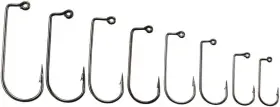 Bwesoo 792483512445 50pcs Silver Fishing Hooks 90 Degree Aberdeen Jig Accessories Fishing