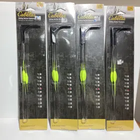 Cabelas 12sbc34 3/4 Ounce Sliding Bottom Bouncers Chartreuse Yellow Sealed 4 Pkgs New
