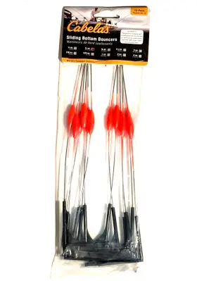 Cabelas 12sbo12 12 Count #12sb012 Sliding Bottom Bouncer 1/2-ounce Fluorescent Orange