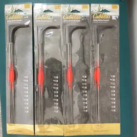 Cabelas 400428972505 Sliding Bottom Bouncers New 1/2 Ounce Neon Orange Fishing 4 Sealed Pkgs