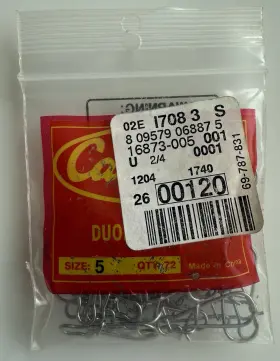 Cabelas 809579068875 Duolock Snap Ni-5 Nickel/5 Swivels Size 5 Qty 72 - New Cabelas 809579068875 Duolock Snap Ni-5 Nickel/5 Swivels Size 5 Qty 72 - New
