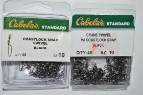 Cabelas Cab10css 2 Packs Black Coastlock Snap Swivels Crane Size 10 48 Per Pack Cabelas Cab10css 2 Packs Black Coastlock Snap Swivels Crane Size 10 48 Per Pack
