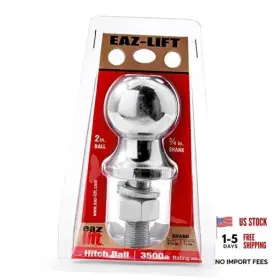 Camco 48223 2 Inch Hitch Ball With 3/4 Shank -chrome Plated Heavy Camco 48223 2 Inch Hitch Ball With 3/4 Shank -chrome Plated Heavy