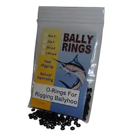 Captain O-ring Llc Rl-m4lw-0vu8 Bally Rings O-ring Grommets For Rigging Ballyhoo Size #4 1 000 O-rings