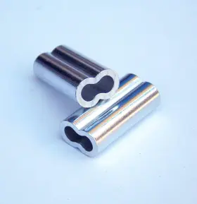 Catch All Tackle 43211-4455 Aluminum Double Barrel Crimp Sleeves 2.0mm X 18mm - 100 Pieces Catch All Tackle 43211-4455 Aluminum Double Barrel Crimp Sleeves 2.0mm X 18mm - 100 Pieces