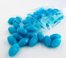 Catch All Tackle 799632084471 Luminous Glow Fishing Beads 3/8 Inch X5/8 50 Pieces Blue Small Catch All Tackle 799632084471 Luminous Glow Fishing Beads 3/8 Inch X5/8 50 Pieces Blue Small