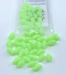 Catch All Tackle Ggfb50 Luminous Glow Fishing Beads 3/8 Inch X5/8 50 Pieces Green Small Catch All Tackle Ggfb50 Luminous Glow Fishing Beads 3/8 Inch X5/8 50 Pieces Green Small