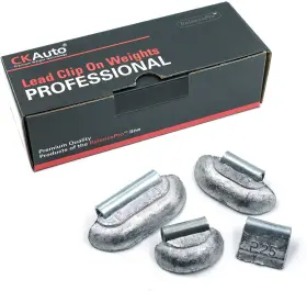 Ckauto Cksafecpww001025-100 100pcs P Type Lead Clip On Wheel Weights Assortment 0.25oz-1oz Ckauto Cksafecpww001025-100 100pcs P Type Lead Clip On Wheel Weights Assortment 0.25oz-1oz
