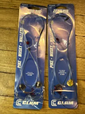 Clam 719921095087 Zero Rig Hook 45 Pound Size 2 Hooks Zerofr2-r Clam 719921095087 Zero Rig Hook 45 Pound Size 2 Hooks Zerofr2-r