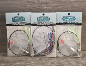 Clarkspoon Mdch-0rbms 3 Mackerel Duster Rigs #0 Spoon Saltwater Trolling Rig Clarkspoon Mdch-0rbms 3 Mackerel Duster Rigs #0 Spoon Saltwater Trolling Rig