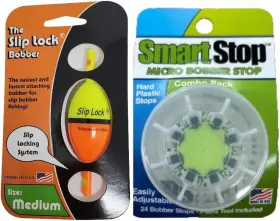 Clearly Outdoors 313103941935 Smart Slip Lock Bobber And Stop Micro Combo Pack Mini Small