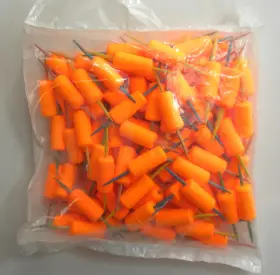 Cm Floats M100or-100 Comal Toothpick Float 1 Inch X 7/16 Orange Bag Of 100