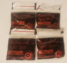 Columbia Rss2-2 4 Packs Of 10 Removable Split Shot Size 2 New
