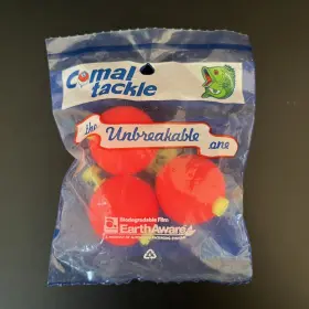 Comal 045063409766 Tackle The Unbreakable One Foam Snap-on Float Pack Of 3 Nip Made In Usa Comal 045063409766 Tackle The Unbreakable One Foam Snap-on Float Pack Of 3 Nip Made In Usa