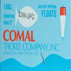 Comal 137893 M Tackle 2 Inch Popping Float Red/white Slotted Unweighted Pk12 #22w2 Comal 137893 M Tackle 2 Inch Popping Float Red/white Slotted Unweighted Pk12 #22w2