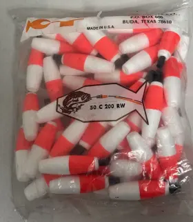 Comal C200rw Slotted Cigar Float C 200 Rw One Bag Of 50 Floats Fishing 2 Inch