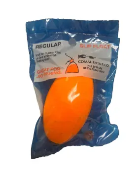 Comal Ob250or Tackle Oval Slip Float Bobber With Bead Fishing 2.5 Inch Orange - Case Of 10