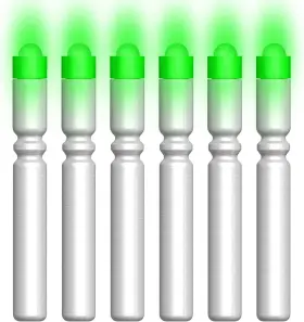 Cosicomu 313101683639 Fishing Bobber Lights Night Float Glow Sticks Lighted Nocks 6-pack