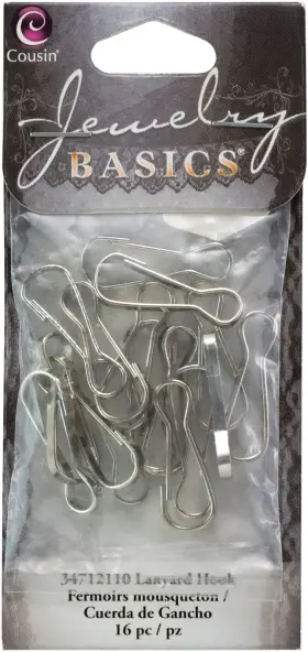 Cousinsdiy A50025rl-g18hh Cousindiy Lanyard Hooks 16/pkg-silver Cousinsdiy A50025rl-g18hh Cousindiy Lanyard Hooks 16/pkg-silver