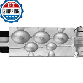 Cyiwniao B0d7lxr65g Egg Sinker Mold Fishing Weight Molds 5 Cavities1oz 2oz 3oz 4oz