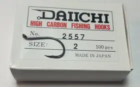 Daiichi 2557 Hook - Fly Tying Intruder Trailer Hooks 100 Pack- Size 2