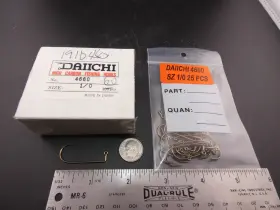 Daiichi 4660 25 Hook - Standard 90 Degree Aberdeen Jig And Fly Tying Hooks Sz 1/0 Daiichi 4660 25 Hook - Standard 90 Degree Aberdeen Jig And Fly Tying Hooks Sz 1/0