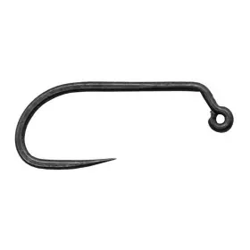 Daiichi 4699 Hook - 60 Degree Barbless Jig Matte Black Fly Tying 25 Pack