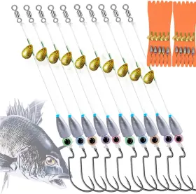Damidel 313097991978 10pcs Fishing Bullet Weights Texas Rigs Ready Kit Worms Sinker 10g/7g/5g Wor